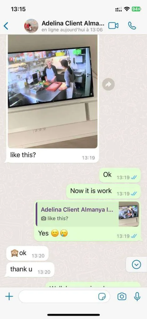 WhatsApp IPTV support conversation 4 for IPTV viewing